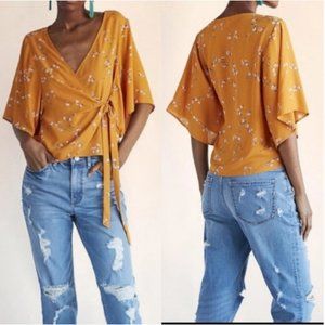 Express Floral Kimona Sleeve Blouse